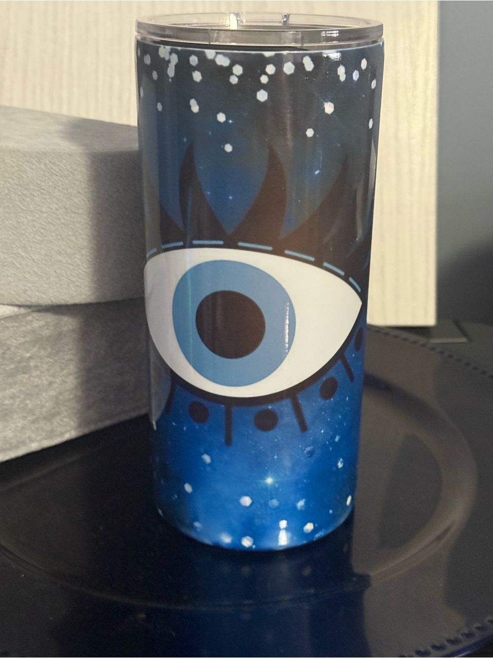 Blue Evil Eye Stainless Travel Tumbler